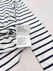 Printed stretch slim-fit striped bottoming shirt