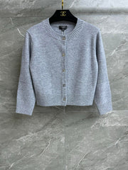 Backpack button cashmere cardigan