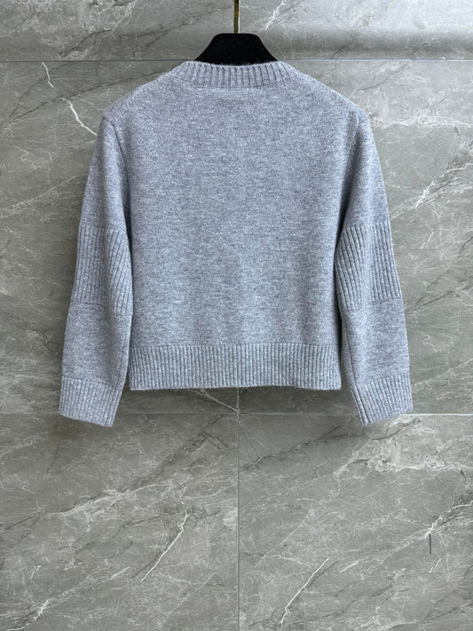 Backpack button cashmere cardigan