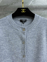 Backpack button cashmere cardigan