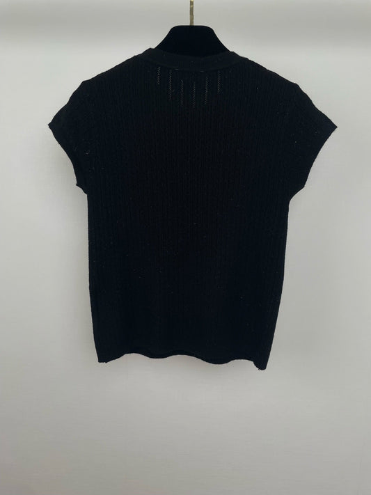 C 25sS small flying sleeve knitted short sleeve