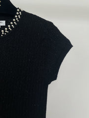 C 25sS small flying sleeve knitted short sleeve