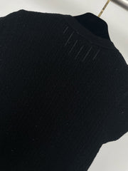 C 25sS small flying sleeve knitted short sleeve