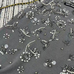 Heavy floral beaded vest