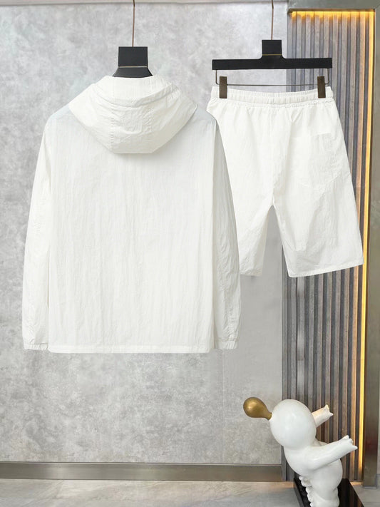 Same style for men and womenSummer sun protection clothing shorts set