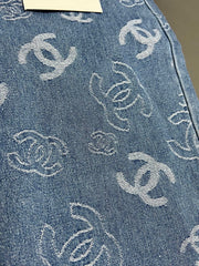 High-rise wide-leg straight jeans