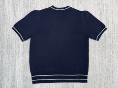 New Dior classic letter embroidered cashmere knitted short sleeves