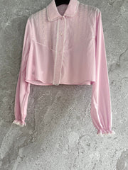 Pink embroidered shirt