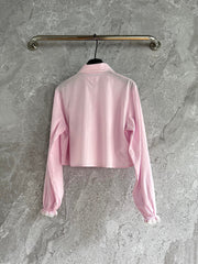 Pink embroidered shirt