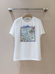 Printed crew neck Tee