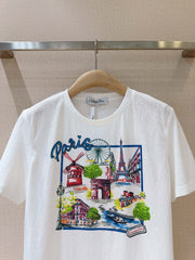 Printed crew neck Tee