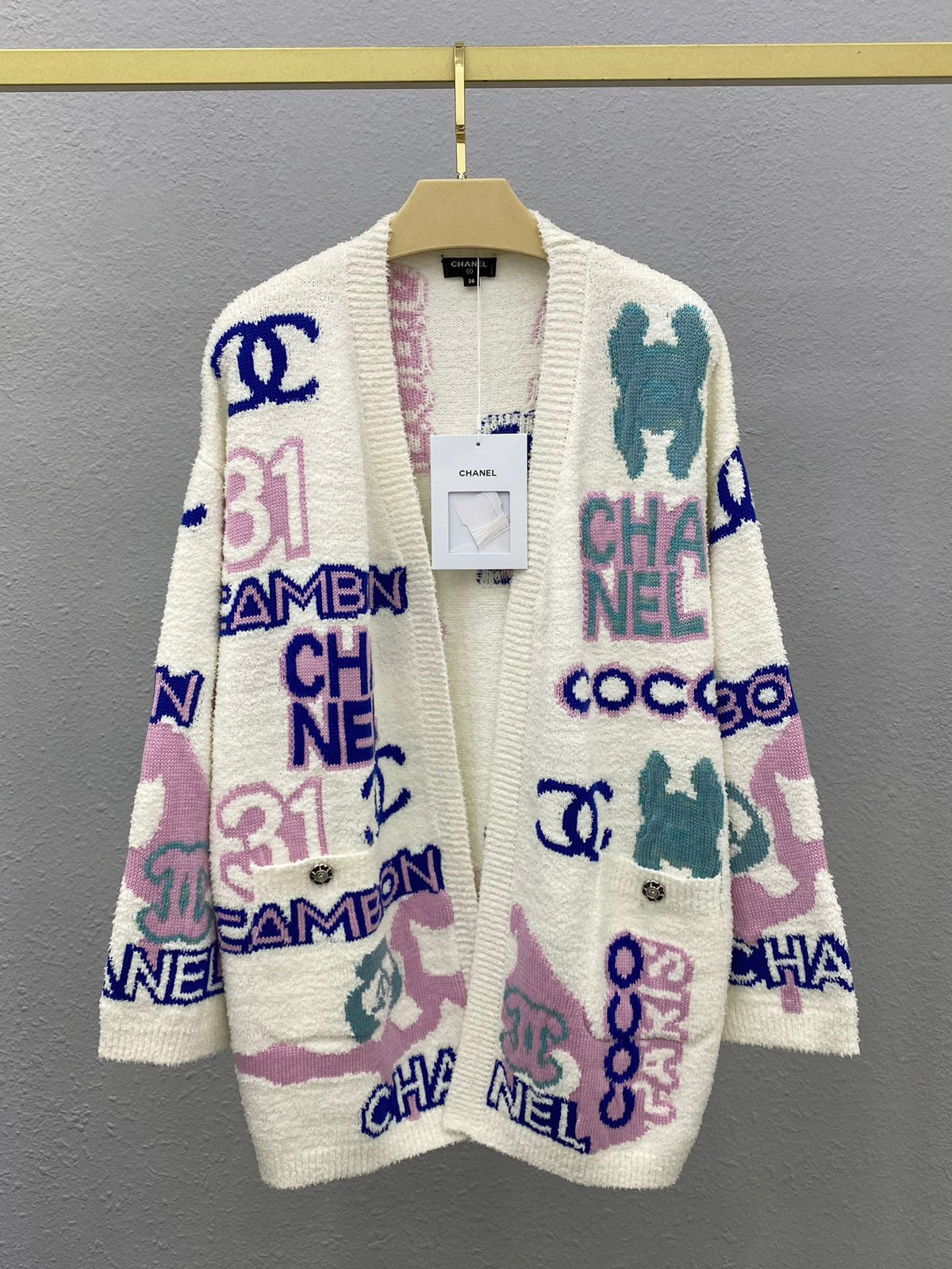 Jacquard cardigan jacket