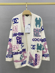 Jacquard cardigan jacket