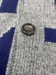 Intarsia wool cardigan