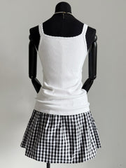 Egyptian cotton mm stretch knit vest