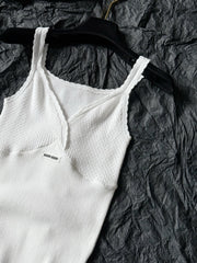 Egyptian cotton mm stretch knit vest