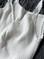 Egyptian cotton mm stretch knit vest