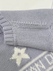 New five-pointed star knitted short sleeves