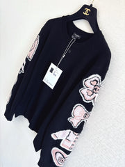 Cartoon Doll Cashmere Round Neck Long Sleeve