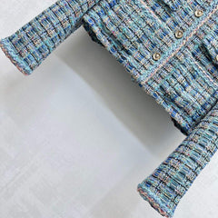 Braided dress jacket with binding hem