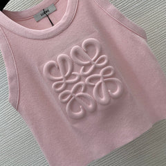 Embossed slim-fit stretch-knit vest