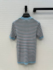 Colorful striped wool sweater