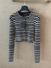 Crochet knitted cardigan