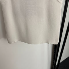 Sketch embroidered slim-fit knit vest