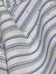 Drop Shoulder Rhinestone Stripe Shirt
