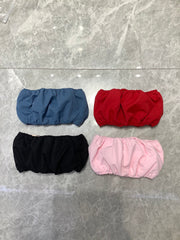 Ruched Bandeau Top in Vibrant Hues