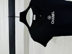 Ribbed Logo Tees with Side Drawstrings